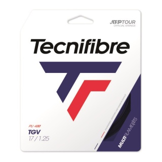 Tecnifibre Sznur tenisowy TGV (Ochrona ramion+Dotyk) czarny 12m Zestaw