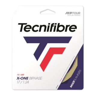 Tecnifibre Sznur tenisowy X-One Biphase (Touch+Power) naturalny 12m Zestaw