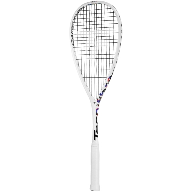 Tecnifibre Rakieta do squasha Carboflex 130 X-Top V2 130g/z wyważeniem na głowę 2024 biała - naciągnięta -