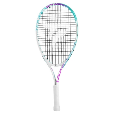 Tecnifibre dziecięca rakieta tenisowa Tempo Iga 23in/200g (6-9 lat) 2025 biała/fioletowa - naciągnięta -