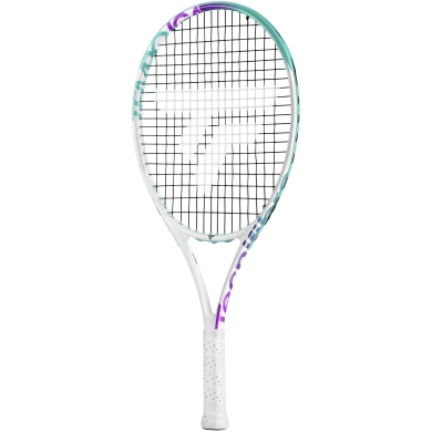 Tecnifibre dziecięca rakieta tenisowa Tempo Iga 24in/240g (7-9 lat) 2025 biała/fioletowa - naciągnięta -