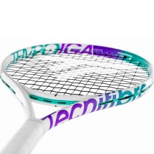 Tecnifibre dziecięca rakieta tenisowa Tempo Iga 26in/250g (11-14 lat) 2025 biała/fioletowa - naciągnięta -