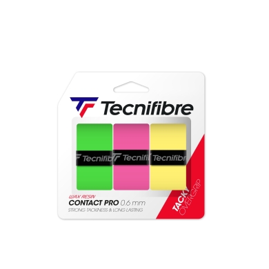 Tecnifibre Overgrip Contact Pro 0.6mm (przyczepność) sortowany 3 szt.