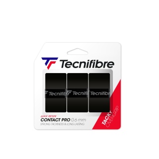 Tecnifibre Overgrip Contact Pro 0.6mm (Chwytność) czarny 3 szt.