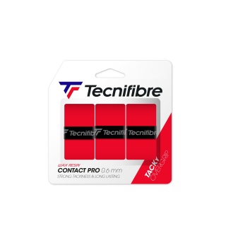 Tecnifibre Overgrip Contact Pro 0.6mm (przyczepność) czerwony 3 szt.