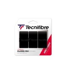 Tecnifibre Overgrip Players Pro 0.5mm (absorpcja potu) czarny 3 szt.