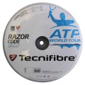 Tecnifibre Sznur tenisowy Razor Code (Trwałość+Spin) w kolorze węglowym 200m rolka