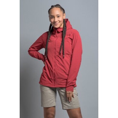 Tatonka Softshell Jacket Cesi Hooded (wiatrproof, oddychająca) czerwona damska