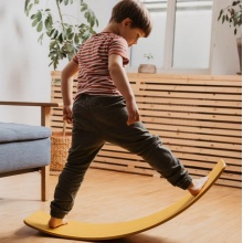 TicToys das.Brett Balance Board z drewna bukowego żółte - 1 sztuka