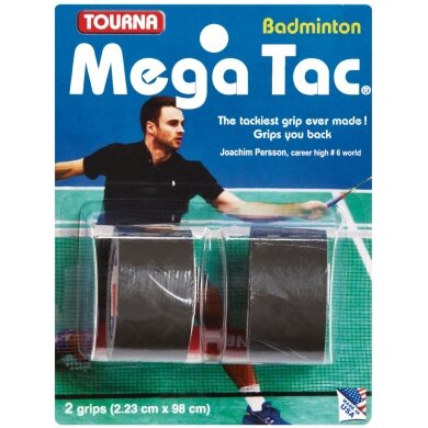 Tourna Overgrip Mega Tac Badminton czarny 2 szt.