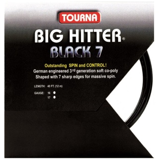 Tourna Sznur tenisowy Big Hitter czarny 7 12m Zestaw