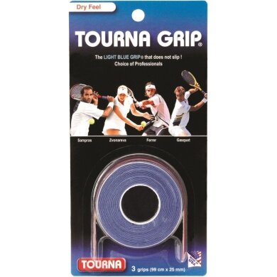 Tourna Overgrip Grip Standard (suchy) niebieski 3 szt.