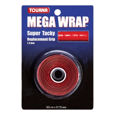 Tourna Basisband Mega Wrap 1,5mm czerwony - 1 sztuka