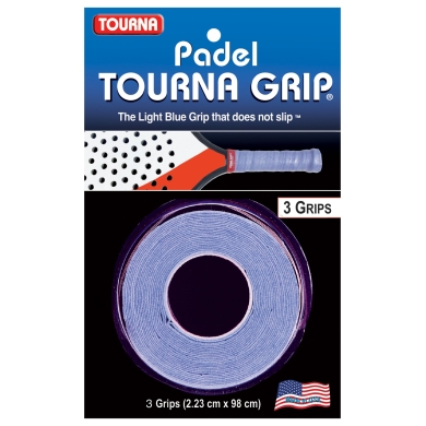 Tourna Overgrip Grip Padel (przyczepność, komfort) niebieski 3 szt.