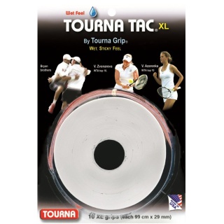 Tourna Overgrip Tac XL biały 10 sztuk na rolce