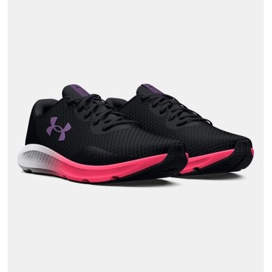 Buty biegowe Under Armour Charged Pursuit 3 czarne/różowe damskie