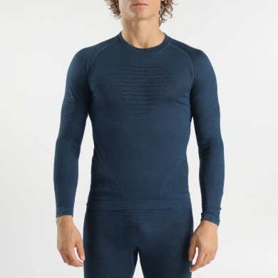 UYN Bielizna Funkcyjna Longsleeve Fusyon Biotech (Wełna Merino, idealna termoregulacja) niebieska męska