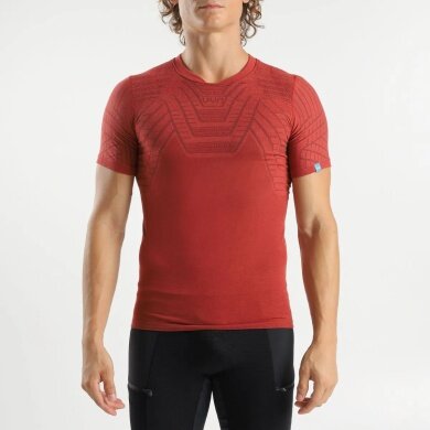 UYN Sport-Tshirt Terracross Shirt z poduszką Shouldercell Knit (Support Fit) Krótki rękaw 2024 czerwony Mężczyźni