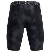 Legginsy sportowe Under Armour Printed HG (obcisłe, dopasowane) krótkie czarne/szare Męskie