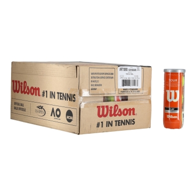 Piłki tenisowe Wilson Tour Clay 24x3 w kartonie