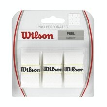 Wilson Overgrip Pro Perforowany 0.55mm biały 3 szt.