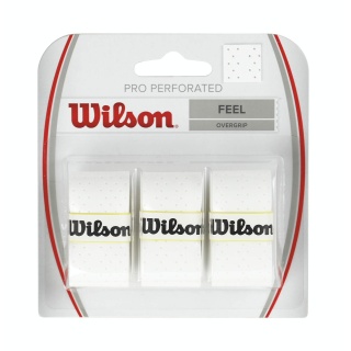 Wilson Overgrip Pro Perforowany 0.55mm biały 3 szt.