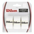 Wilson Overgrip Pro 0.6mm (Komfort/gładki/lekko klejący) biały 3 szt.