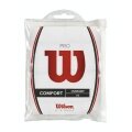 Wilson Overgrip Pro 0.6mm (Komfort/gładki/lekko klejący) biały 12 sztuk w opakowaniu