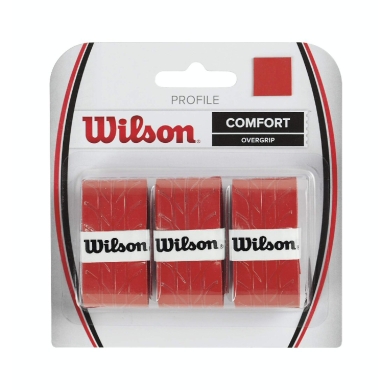 Wilson Overgrip Profile 0.6mm czerwony 3 szt.