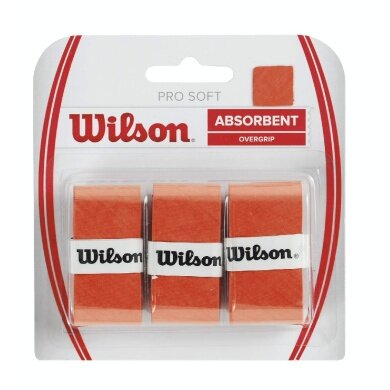 Wilson Overgrip Pro Soft 0.55mm pomarańczowy 3 szt.