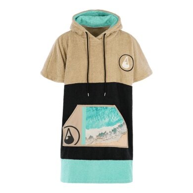 Poncho Wave Hawaii Ericeira (Bawełna) 160-190cm brązowy/czarny/mint męski/żeński