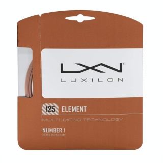 Luxilon Sznur tenisowy Element (Trwałość+Dotyk) brązowy 12m Zestaw