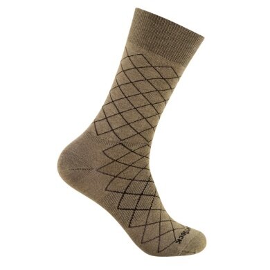 Wrightsock Codzienna skarpeta wędrowna Crew Stride khaki - 1 para