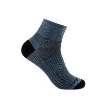 Wrightsock Skarpetki sportowe Quarter Coolmesh II (cienkie, oddychające, wygodne) szare/niebieskie - 1 para