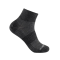 Wrightsock Skarpetki trekkingowe Quarter Merino Coolmesh II (cienkie, wełna merino) szare/czarne - 1 para