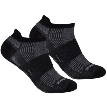 Wrightsock Skarpetki biegowe Sneaker Coolmesh II Run Tab (cienkie, wyściełane) czarne - 1 para