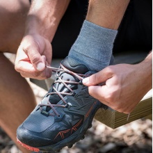 Wundersocks Skarpetki codzienne/sportowe kostka GO wełna merino niebieski dżins - 1 para