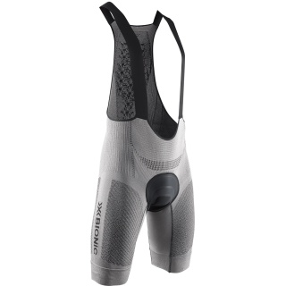 X-Bionic Spodenki rowerowe Bike Fennec 4.0 BIB Short szare męskie