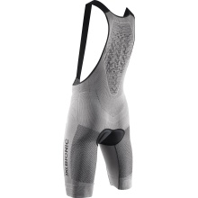 X-Bionic Spodenki rowerowe Bike Fennec 4.0 BIB Short szare męskie