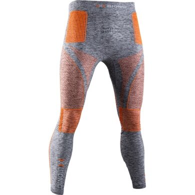 X-Bionic Spodnie Funkcyjne Energy Accumulator 4.0 Melange Pant Długie (Sporty Zimowe) szare/pomarańczowe Mężczyźni