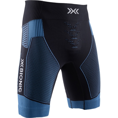 X-Bionic Spodenki do biegania Short Running Effektor 4.0 krótkie czarne/niebieskie męskie