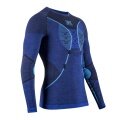 X-Bionic Bielizna Funkcyjna Longsleeve Merino-Natural Shirt (Wełna Merino) niebieska męska