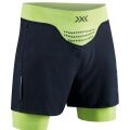 X-Bionic Spodenki do biegania Short Running Effektor 4D Streamlite (wbudowana wewnętrzna bielizna) krótkie czarne/zielone męskie