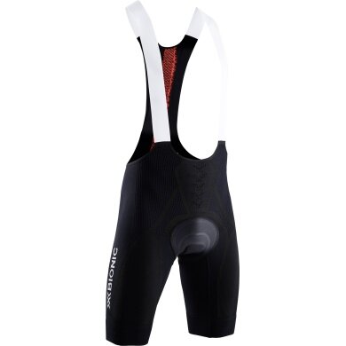 X-Bionic Spodenki rowerowe Bike The Trick 4.0 BIB Short Padded czarny/pomarańczowy męskie