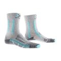 X-Socks Skarpetki trekkingowe Light Comfort jasnoszare/błękitne damskie - 1 para