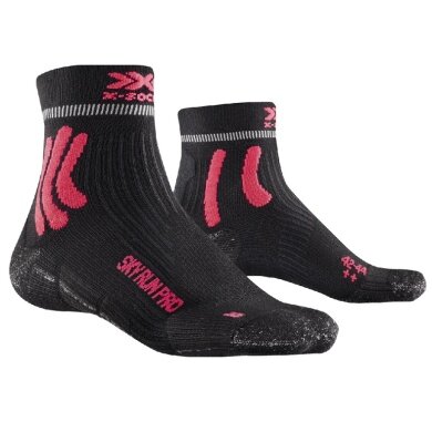 X-Socks Skarpetki biegowe Sky Run Pro 4.0 (Biegi w terenie) antracytowo-czerwone męskie - 1 para