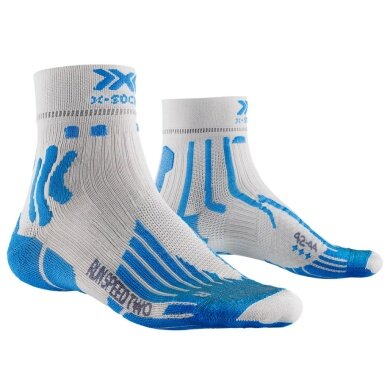 X-Socks Skarpetki biegowe Run Speed Two 4.0 jasnoszare/niebieskie męskie - 1 para