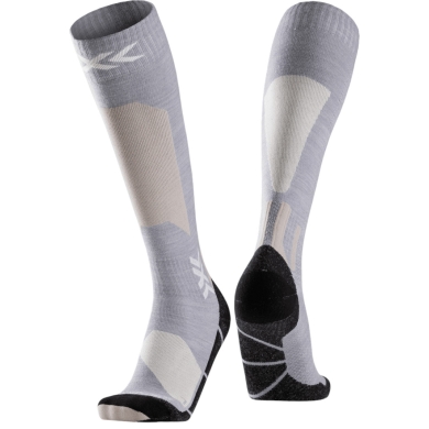 Skarpety narciarskie X-Socks Ski Discover Merino OTC (wełna merino) jasnoszare męskie - 1 para