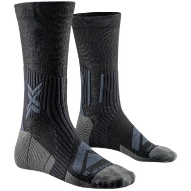 X-Socks Skarpetki Rowerowe Bike Expert Merino Crew czarne/węglowe Mężczyźni - 1 Para