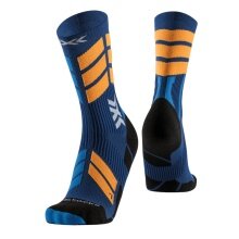 Skarpety trekkingowe X-Socks X-Country Perform Crew granatowo-pomarańczowe - 1 para